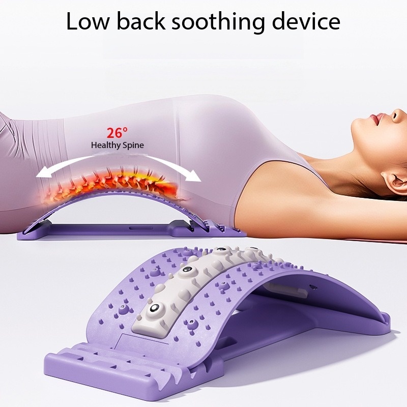 Back Stretcher Lumbar - Rückenstrecker, Lendenwirbelstütze, Massagegerät, mehrstufig verstellbarer Taillenstrecker,