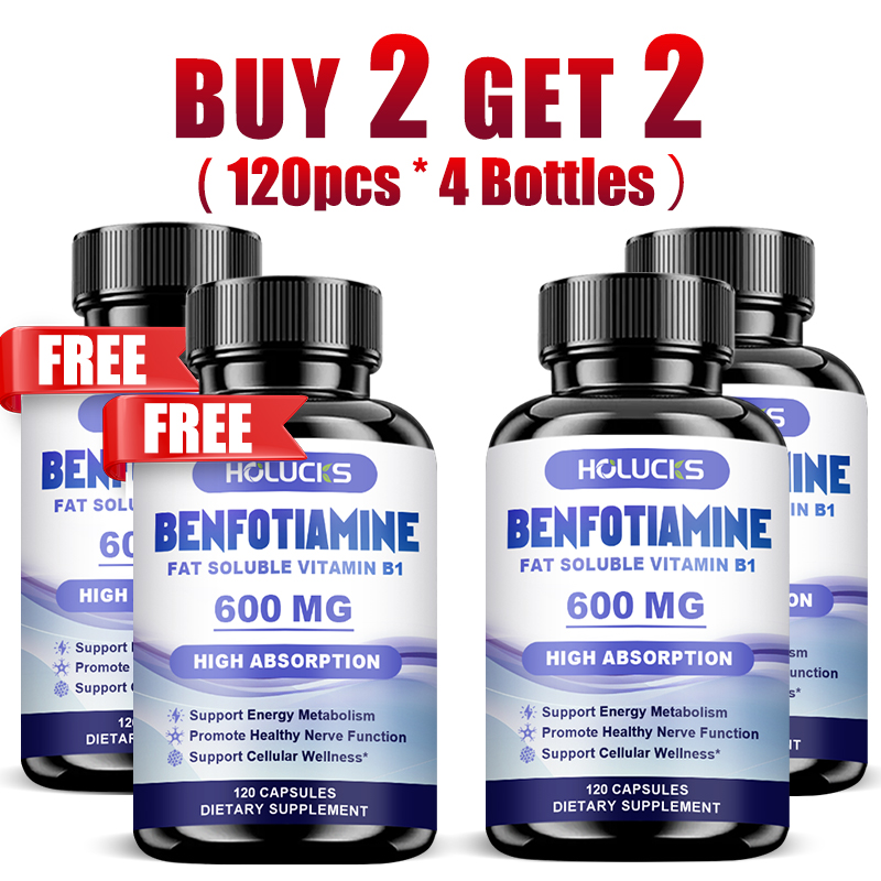 Health Wellness & Psychology - Benfotiamin-Kapseln, mit fettlöslichem Vitamin B1, unterstützen