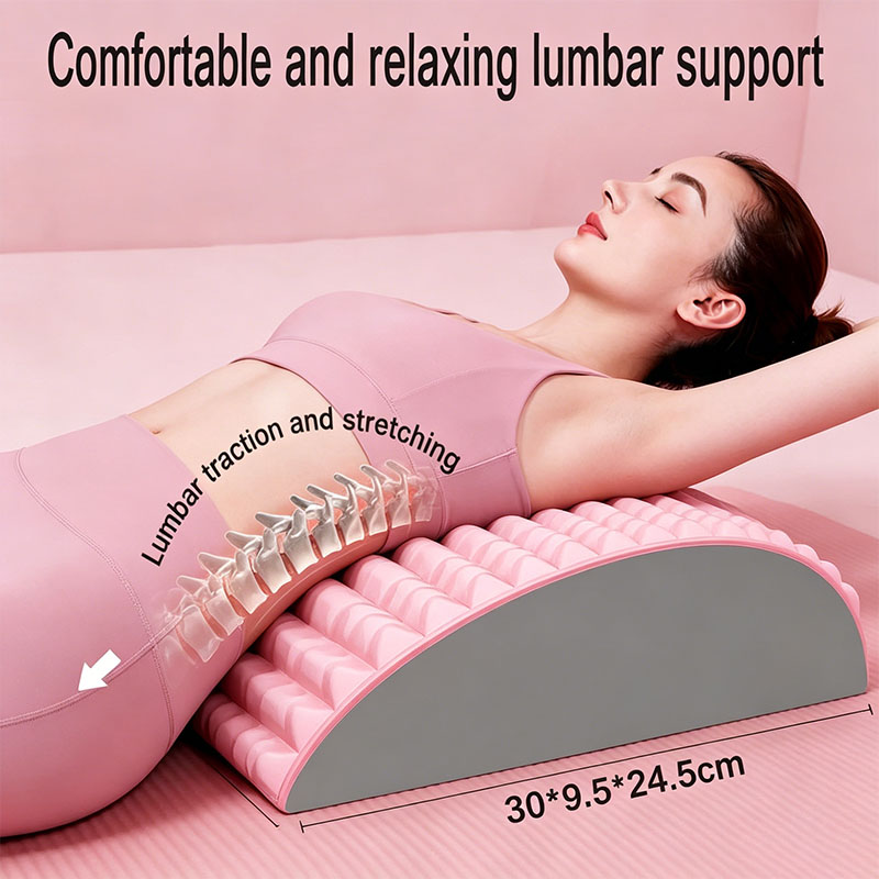Back Stretcher Lumbar - Rückenstrecker Nackenkissen Entspannungsmassage Lendenwirbelstütze Massagegerät Rückenbrett