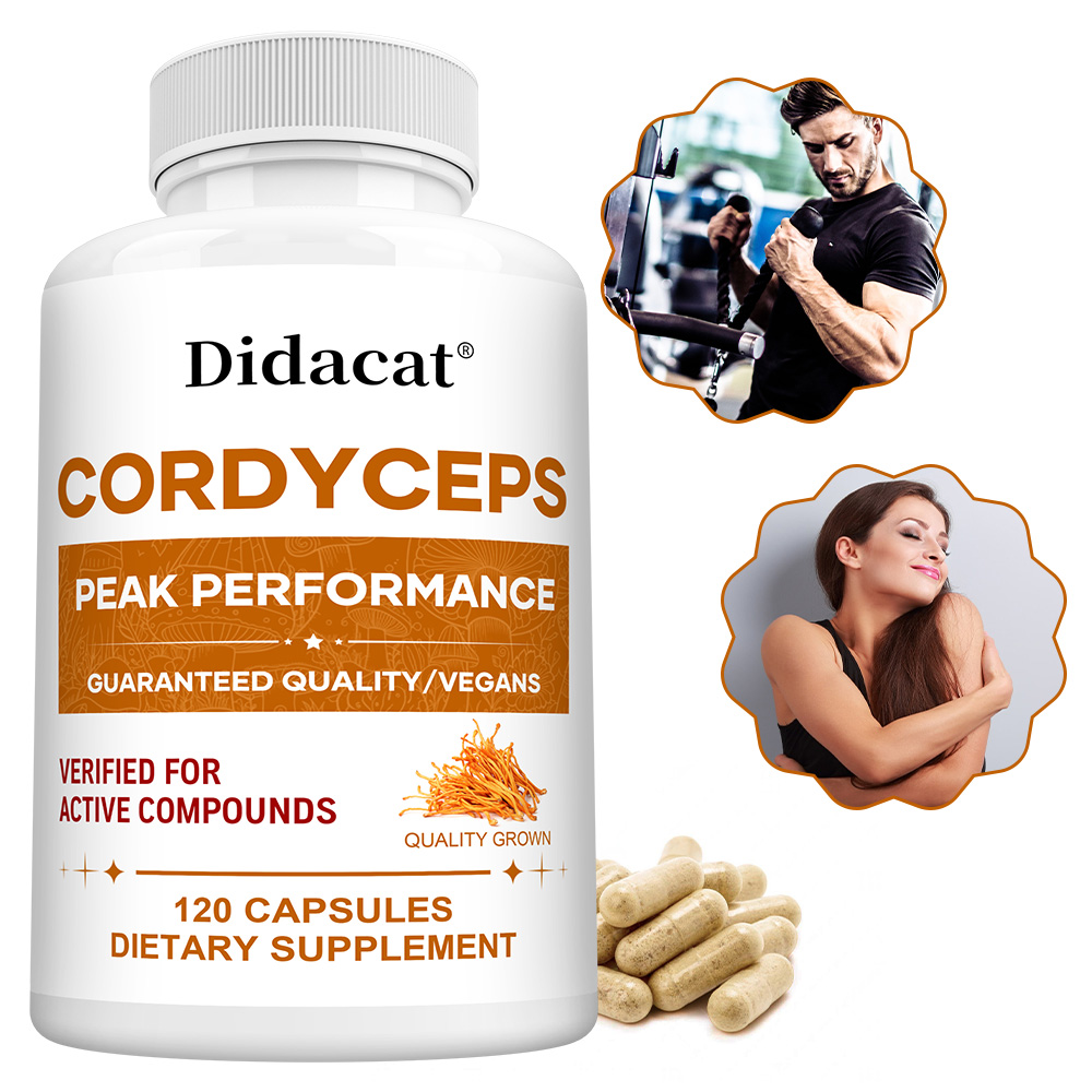 Health Wellness & Psychology - Cordyceps-Pilz-Kapseln 1000mg, Natürliches Wellness-Nahrungsergänzungsmittel, Unterstützt Gehirn,